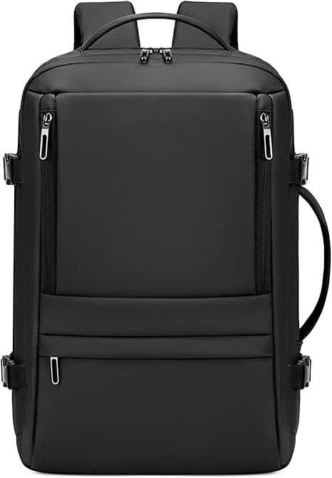 Rcrirth 35L Expandable Carry-On Travel Backpack with 17.3-Inch Laptop Compartment