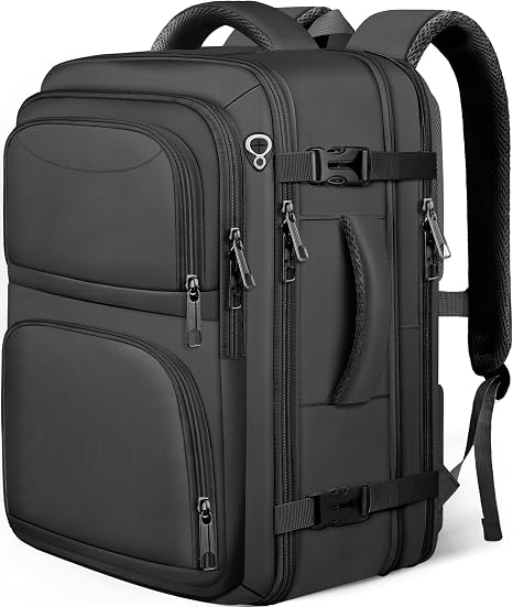Fxcelets 40L Expandable TSA Carry-On Travel Backpack with 17.3-Inch Laptop Compartment