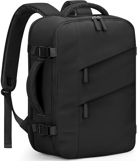 Capolo 22L Travel Backpack, Personal Item Backpack with 11 Pockets and 180° Opening