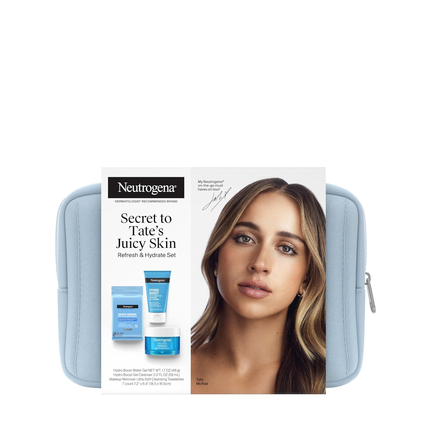 Neutrogena Refresh & Hydrate Skin Care Set, Travel Size, 3-Piece